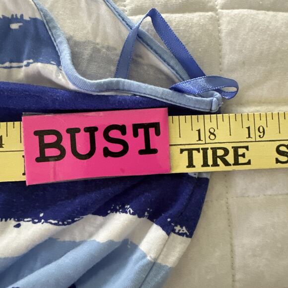 VINEYARD VINES Womens Dress Small Blue Striped Maxi Beach Cover Up Summer Preppy - Picture 8 of 11